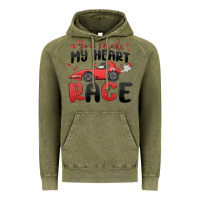 Vintage Olive you make my heart race valentine's day Vintage Hoodie - MaliasSmallBusiness