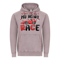 Vintage Zinc you make my heart race valentine's day Vintage Hoodie - MaliasSmallBusiness
