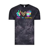Cloud Black peace love loaded tea Vintage Tee - JahusDesignShop