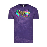 Cloud Purple peace love loaded tea Vintage Tee - JahusDesignShop