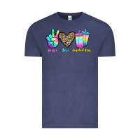 Vintage Denim peace love loaded tea Vintage Tee - JahusDesignShop