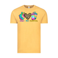 Vintage Mustard peace love loaded tea Vintage Tee - JahusDesignShop