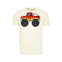Vintage Arctic monster truck with flames Vintage Tee - MaliasSmallBusiness