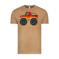 Monster Truck With Flames Vintage Tee | Teevron