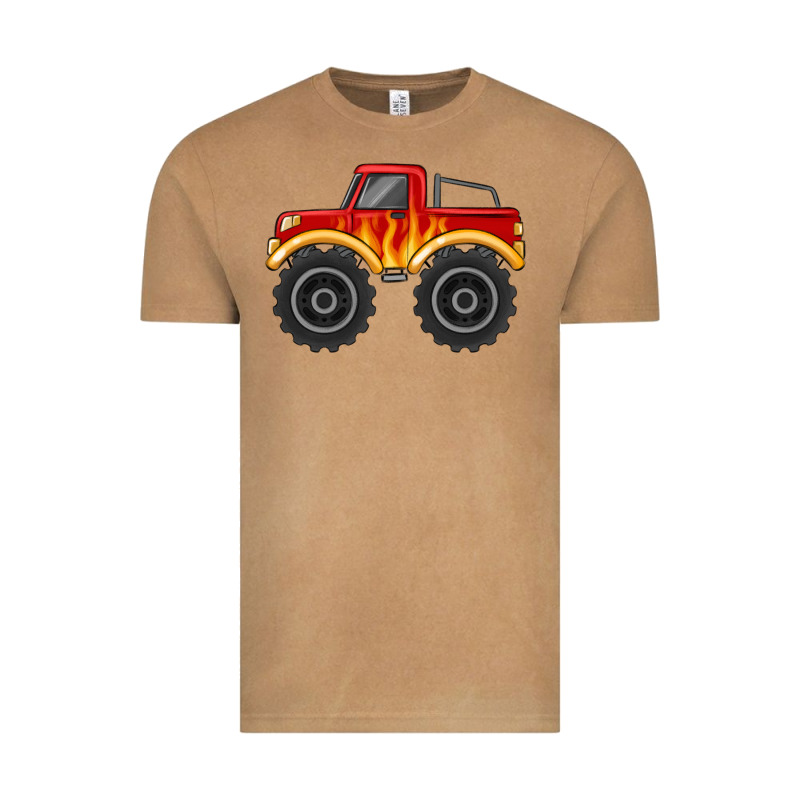 Monster Truck With Flames Vintage Tee by MaliasSmallBusiness | Teevron