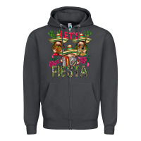 Smoke Let's Fiesta with gnomes Zipper Hoodie - NancyCooperArtShop