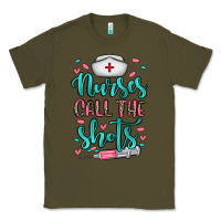 Army Green nurses call the shots Classic Tee - NancyCooperArtShop