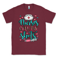 Burgundy nurses call the shots Classic Tee - NancyCooperArtShop