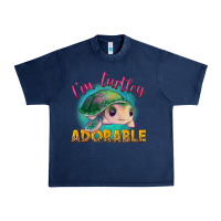 Navy i'm turtley adorable Urban Heavy Tee - NancyCooperArtShop