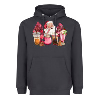 Smoke pink christmas pink tree santa coffe cups Heavyweight Hoodie - CowGirlArtShop