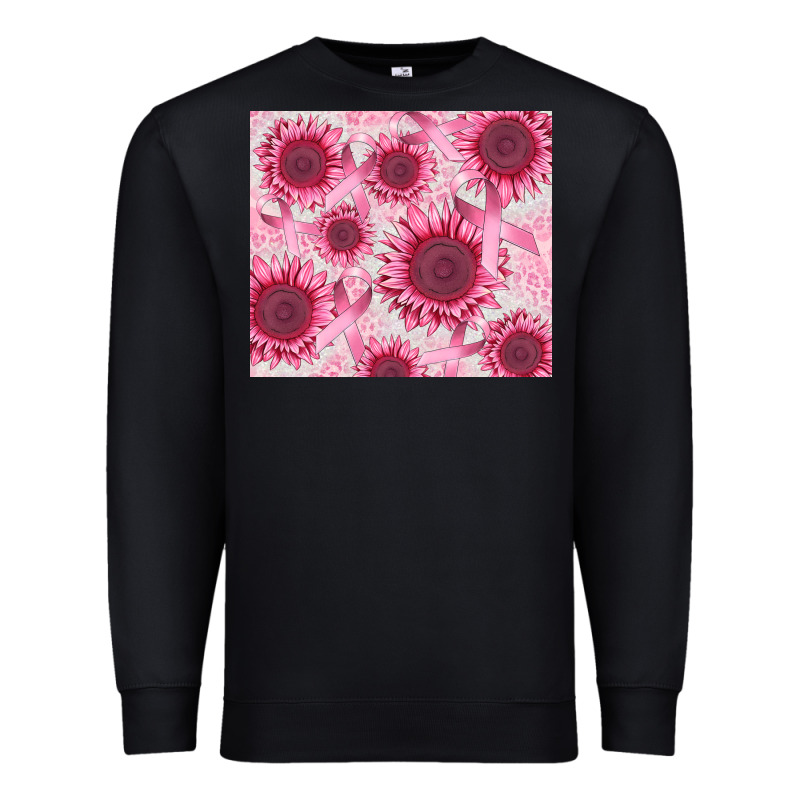 Breast Cancer Sunflower Premium Sweatshirt by CowGirlArtShop | Teevron