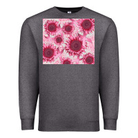 Charcoal Heather breast cancer sunflower Premium Sweatshirt - CowGirlArtShop