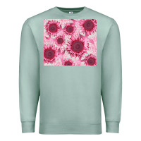 Seafoam breast cancer sunflower Premium Sweatshirt - CowGirlArtShop