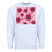 White breast cancer sunflower Premium Sweatshirt - CowGirlArtShop