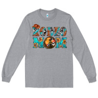 Heather Grey Western Rodeo Mom Long Sleeve Tee - BundleAndBundleShop
