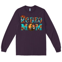Plum Western Rodeo Mom Long Sleeve Tee - BundleAndBundleShop