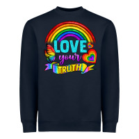 Navy Love Your Truth Heavyweight Sweatshirt - BundleAndBundleShop
