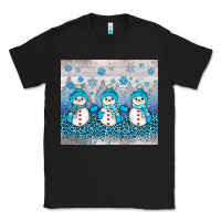 Black snowman winter Classic Tee - JahusDesignShop