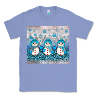 Colony Blue snowman winter Classic Tee - JahusDesignShop