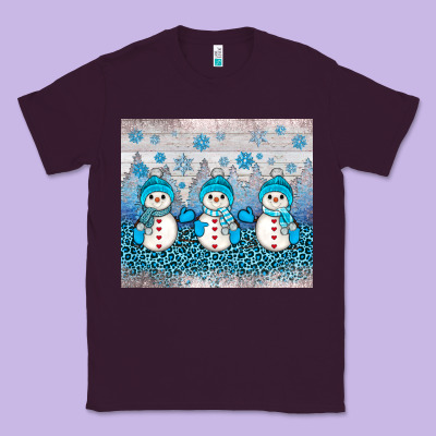 Snowman Winter Classic Tee Designed By Jahusdesignshop