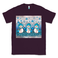 Plum snowman winter Classic Tee - JahusDesignShop