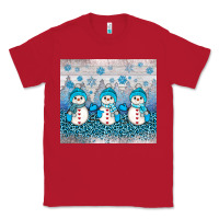 Red snowman winter Classic Tee - JahusDesignShop