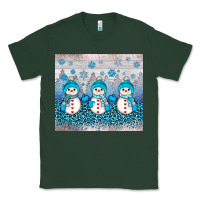 Sports Green snowman winter Classic Tee - JahusDesignShop
