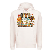 Pale Pink give thanks with all your heart Premium Hoodie - CowGirlArtShop