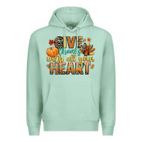 Seafoam give thanks with all your heart Premium Hoodie - CowGirlArtShop