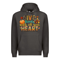 Smoke give thanks with all your heart Premium Hoodie - CowGirlArtShop