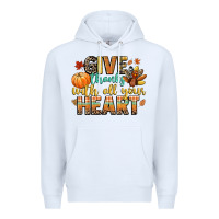 White give thanks with all your heart Premium Hoodie - CowGirlArtShop