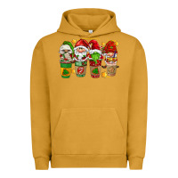 Pigment Peanut Butter christmas coffee cups gnomies Urban Hoodie - FaDigitalArtStudio