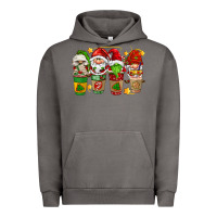 Pigment Tornado christmas coffee cups gnomies Urban Hoodie - FaDigitalArtStudio