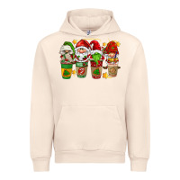 Sandshell christmas coffee cups gnomies Urban Hoodie - FaDigitalArtStudio