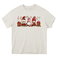 Cream Christmas Gnomes Heavy Core Tee - Artiststas