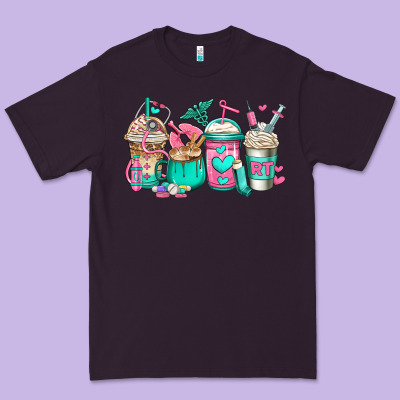 Rt Respiratory Therapist Coffee Cups Premium Tee Designed By Jasminsmagicworld
