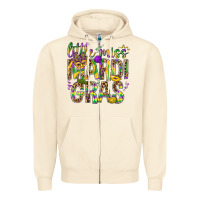 Sandshell Little miss Mardi Gras Zipper Hoodie - NancyCooperArtShop