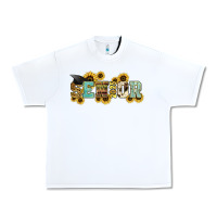 White senior 2025 sunflowers Urban Heavy Tee - NancyCooperArtShop
