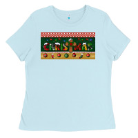 Baby Blue christmas with cross license plate Ladies Tee - BundleAndBundleShop