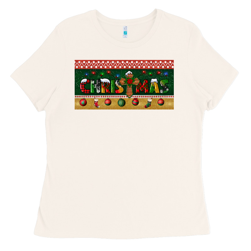 Christmas With Cross License Plate Ladies Tee by BundleAndBundleShop | Teevron