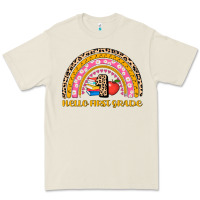 Bone back to school rainbow hello first grade Premium Tee - AdoDesignShop