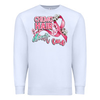 White chemo hair dont care Premium Sweatshirt - CowGirlArtShop