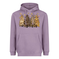 Lavender merry christmas leopard trees Heavyweight Hoodie - CowGirlArtShop