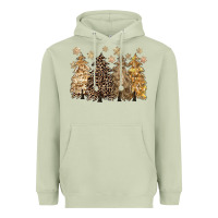 Matcha merry christmas leopard trees Heavyweight Hoodie - CowGirlArtShop