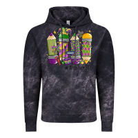 Cloud Black mardi gras teacher life Vintage Hoodie - MaliasSmallBusiness