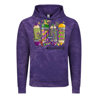 Cloud Purple mardi gras teacher life Vintage Hoodie - MaliasSmallBusiness