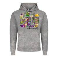 Cloud Rock mardi gras teacher life Vintage Hoodie - MaliasSmallBusiness