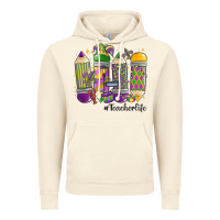 Vintage Artic mardi gras teacher life Vintage Hoodie - MaliasSmallBusiness