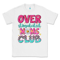 White over stimulated moms club Classic Tee - NancyCooperArtShop