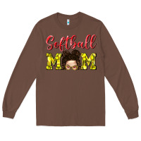 Chestnut Softball Mom Long Sleeve Tee - BundleAndBundleShop